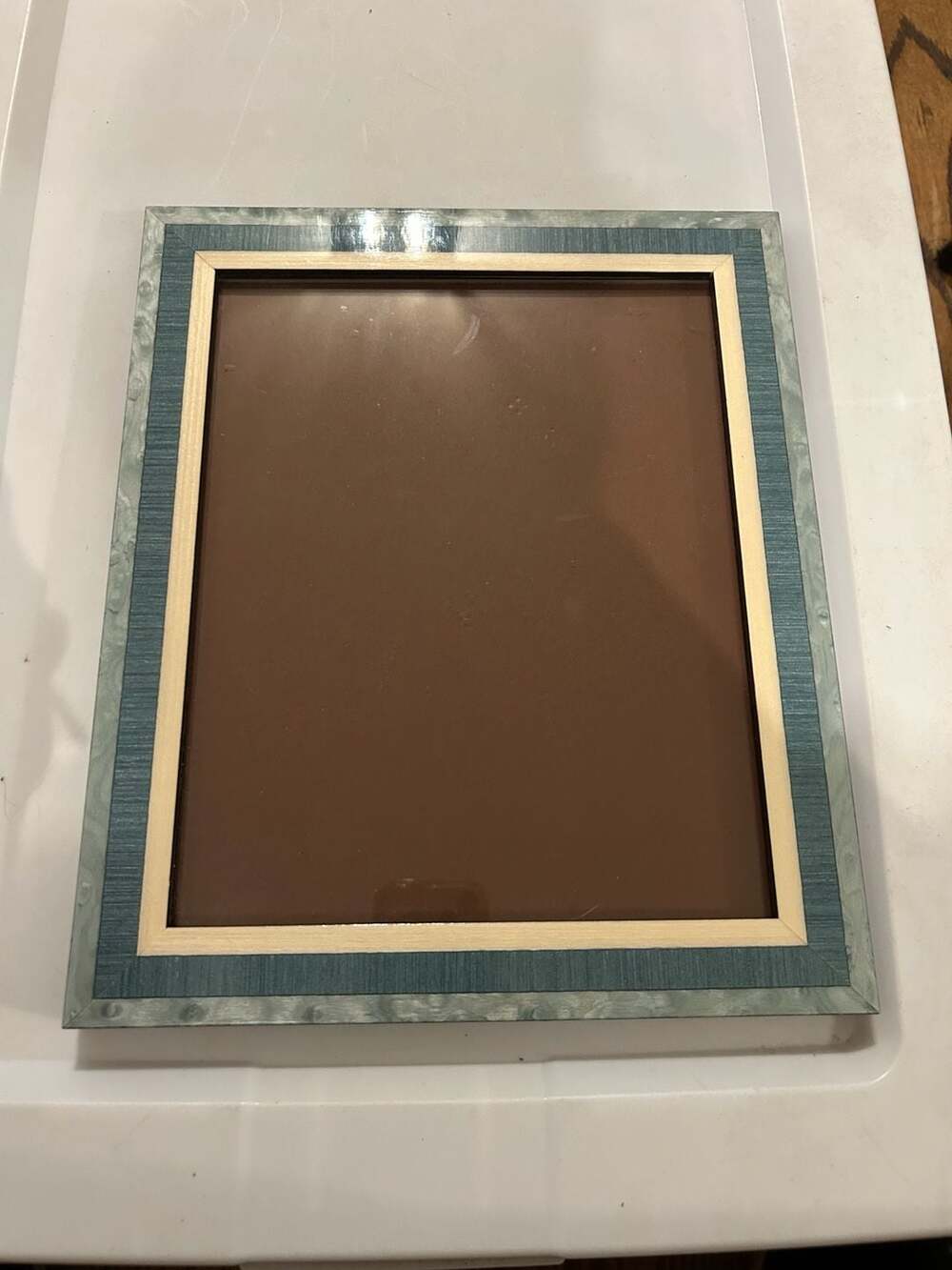 Natalini Photo Frame Blue Wood Made in Italy